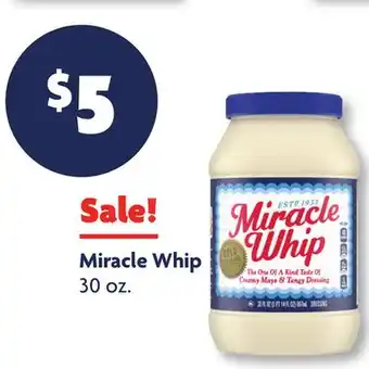 Family Dollar Miracle Whip offer