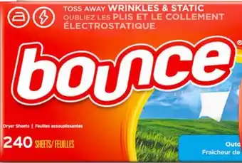 Target Bounce 240-ct. fabric softener dryer sheets offer