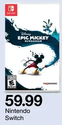 Target Disney Epic Mickey Rebrushed Nintendo Switch offer