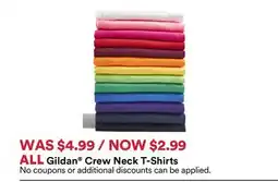 Michaels ALL Gildan Crew Neck T-Shirts offer