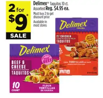 Dollar General Delimex Taquitos offer