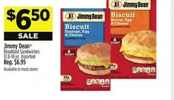 Dollar General Jimmy Dean Breakfast Sandwiches offer