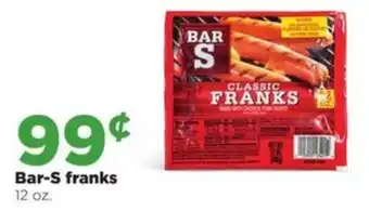 Hy-Vee Bar-S franks offer