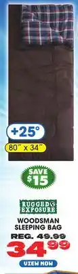 Big 5 Rugged Exposure Woodsman +25° Sleeping Bag offer