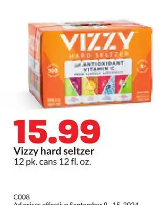 Hy-Vee Vizzy hard seltzer offer