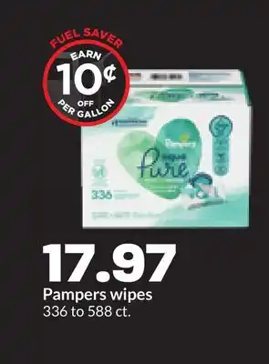 Hy-Vee Pampers wipes offer