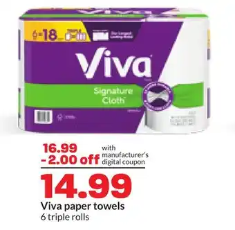Hy-Vee Viva paper towels offer