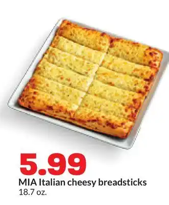 Hy-Vee MIA Italian cheesy breadsticks offer