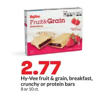 Hy-Vee Hy-Vee fruit & grain, breakfast, crunchy or protein bars offer