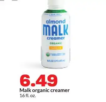 Hy-Vee Malk organic creamer offer