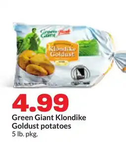 Hy-Vee Green Giant Klondike Goldust potatoes offer