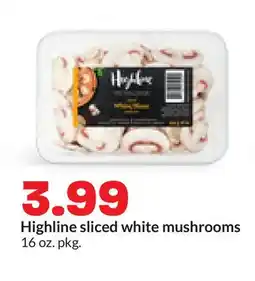 Hy-Vee Highline sliced white mushrooms offer