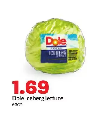 Hy-Vee Dole iceberg lettuce offer