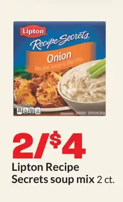 Hy-Vee Lipton Recipe Secrets soup mix offer