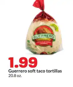 Hy-Vee Guerrero soft taco tortillas offer