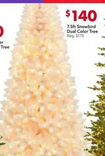 Big Lots Snowbird Dual Color Tree offer