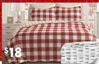 Big Lots Holiday Bedding offer