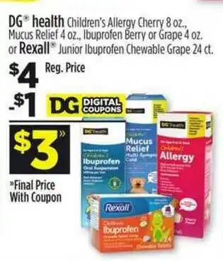 Dollar General Rexall Ibuprofen offer