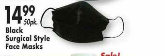 Ocean State Job Lot Black Surgical Style Face Masks offer