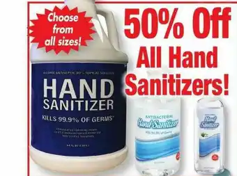 Ocean State Job Lot All Hand Sanitizers! offer