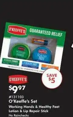 Valu Home Centers O'keeffe's Set offer