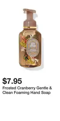 Bath & Body Works Frosted Cranberry Gentle & Clean Foaming Hand Soap offer