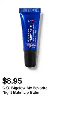 Bath & Body Works C.O. Bigelow My Favorite Night Balm Lip Balm offer