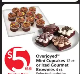 Albertsons Overjoyed Mini Cupcakes 12 ct. or Iced Gourmet Brownies 4 ct offer