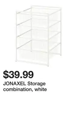Ikea JONAXEL Storage combination, white offer