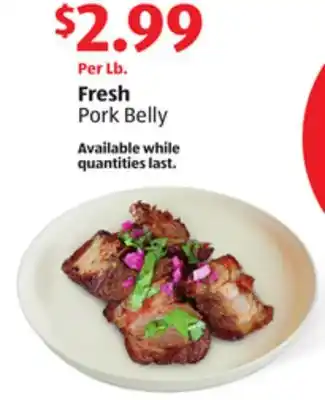 Aldi Fresh Pork Belly offer