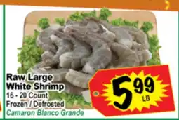 Superior Grocers Raw Large White Shrimp offer