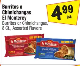 El Super El Monterey Burritos or Chimichangas offer