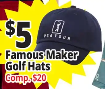 Ocean State Job Lot Famous Maker Golf Hats offer