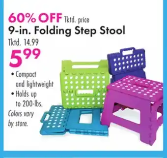 Boscov's 9-in. Folding Step Stool offer