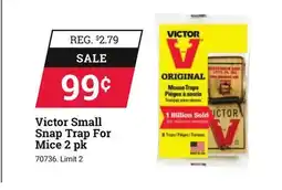 Ace Hardware Victor Small Snap Trap For Mice 2 pk offer