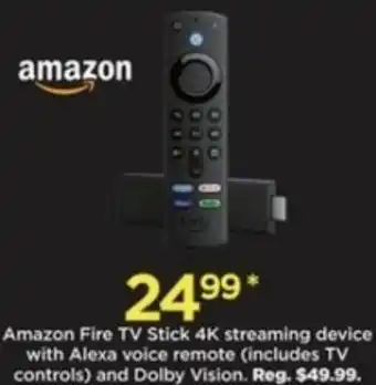 Kohl's Amazon Fire TV Stick 4K Streaming Device With Alexa Voice Remote offer