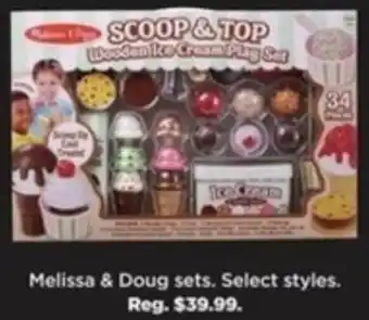 Kohl's Melissa & Doug Set offer