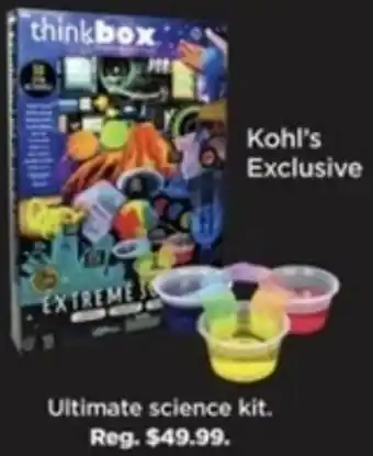 Kohl's Ultimate Science Kit offer