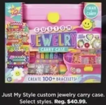 Kohl's Just My Style Custom Jewelry Carry Case offer