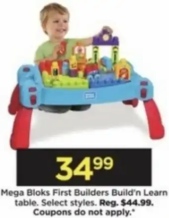 Mega Bloks First Builders Build'n Learn Table