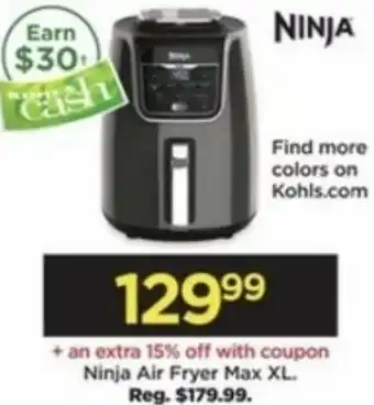 Kohl's Ninja Air Fryer Max XL offer