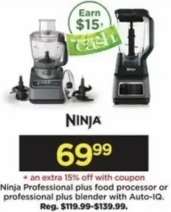 Kohl's Ninja Professional Plus Food Processor Or Professional Plus Blender offer