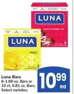 Albertsons Luna Bars offer