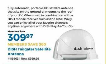 Camping World Dish Tailgater Satellite Antenna offer
