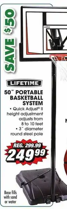 Big 5 Portable Basketball System offer