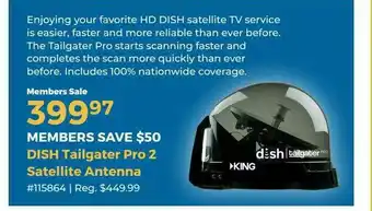 Camping World Dish Tailgater Pro 2 Satelite Antenna offer