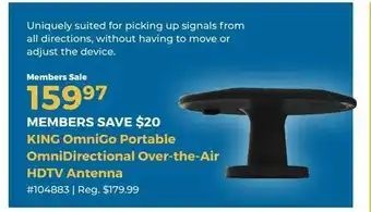 Camping World King Omnigk Portable Omnidirectional Over-the-air offer