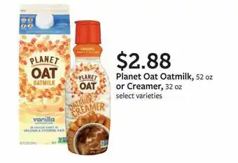 Fareway Planet Oat Oatmilk Or Creamer offer