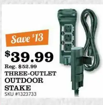 McLendon Three-outlet Outdoor Stake offer
