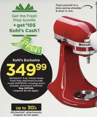 Kohl's KitchenAid offer